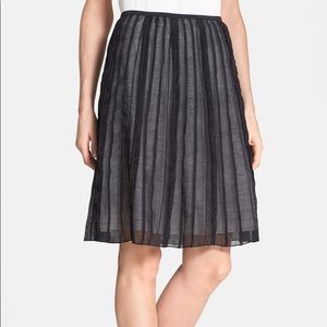NIC + ZOE onyx black pleated skirt